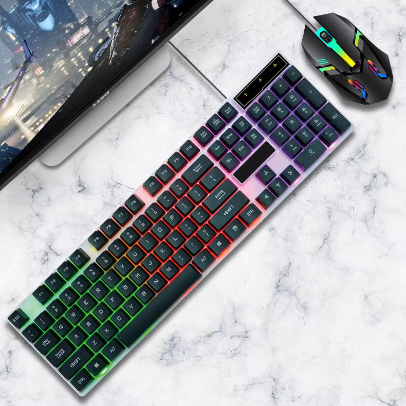 RGB Gaming Keyboard and Mouse Combo for Office case
