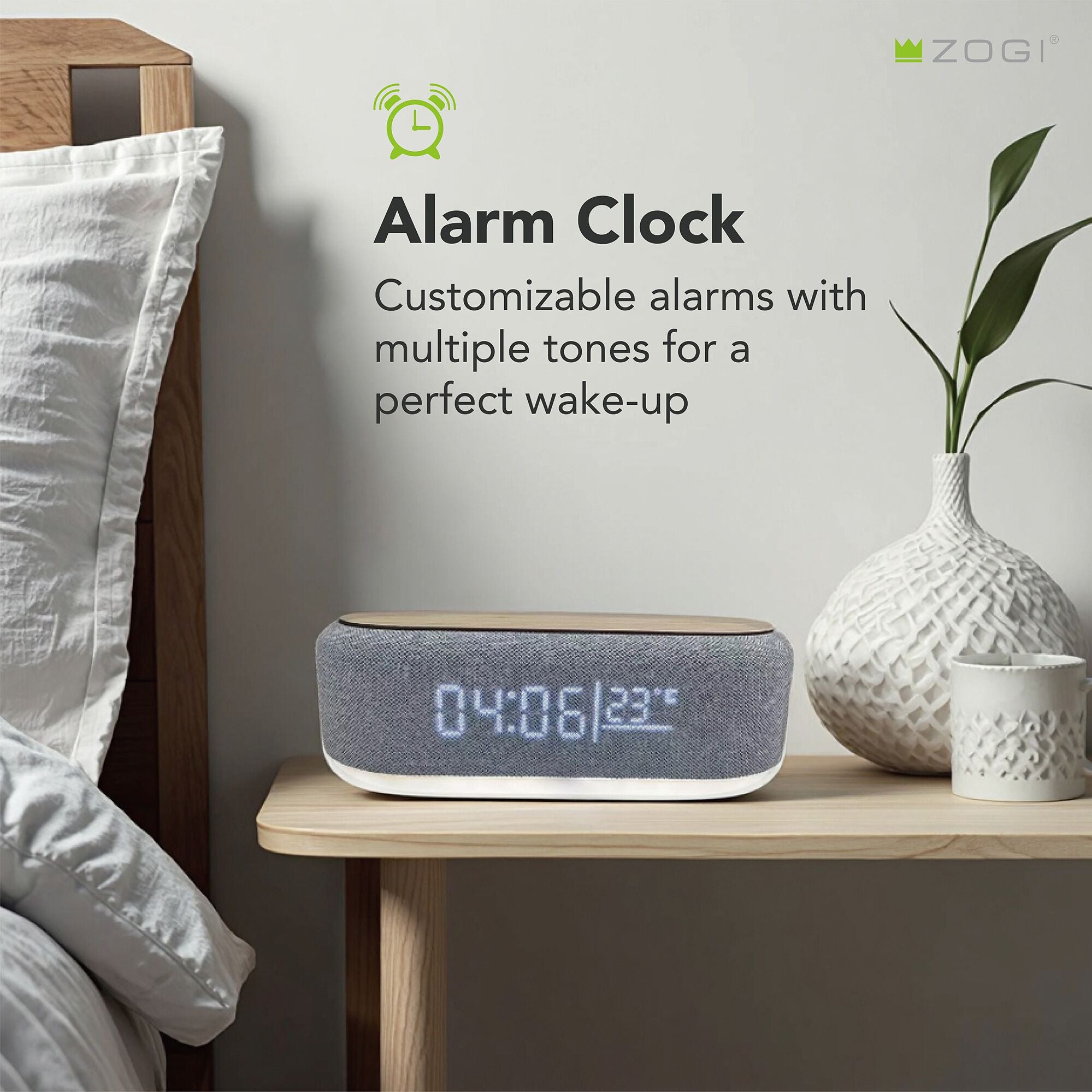Trending Tech Gadgets 6in 1 5W Music Player Fast Charging Wireless Charger Alarm Clock RGB Night Lamp Music Wireless Speaker
