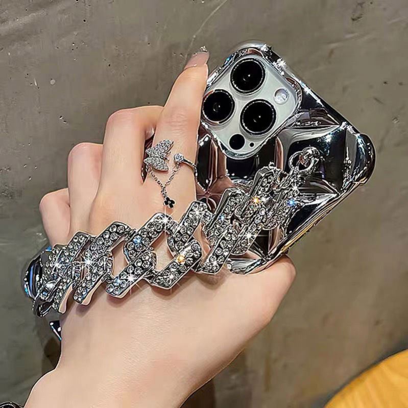 Electroplated diamond grid  IPHONE cover