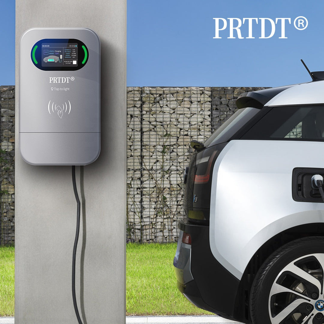 New 7kW 11kW 22kW Residential AC EV Charger with OCPP 1.6 J Vehicle Charging Wallbox Type2 Three Phases for Residential Charging