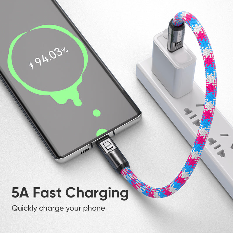PD 240W Fast Charging Mobile Phone Lanyard Custom Crossbody Mobile Phone Strap Rope Detachable Patch Anti-Lost