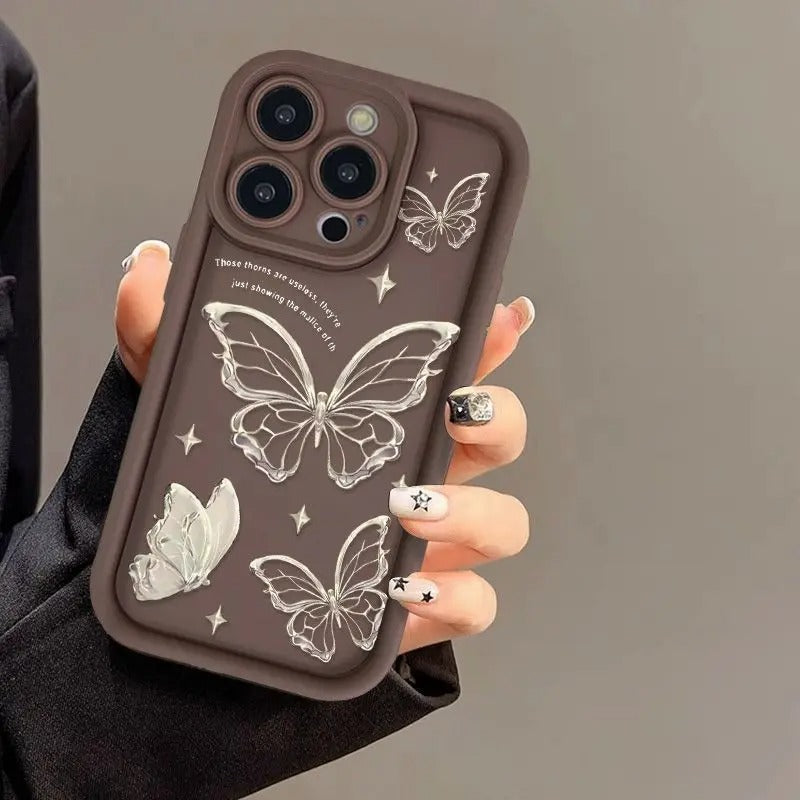 Butterfly silicon cover for phone