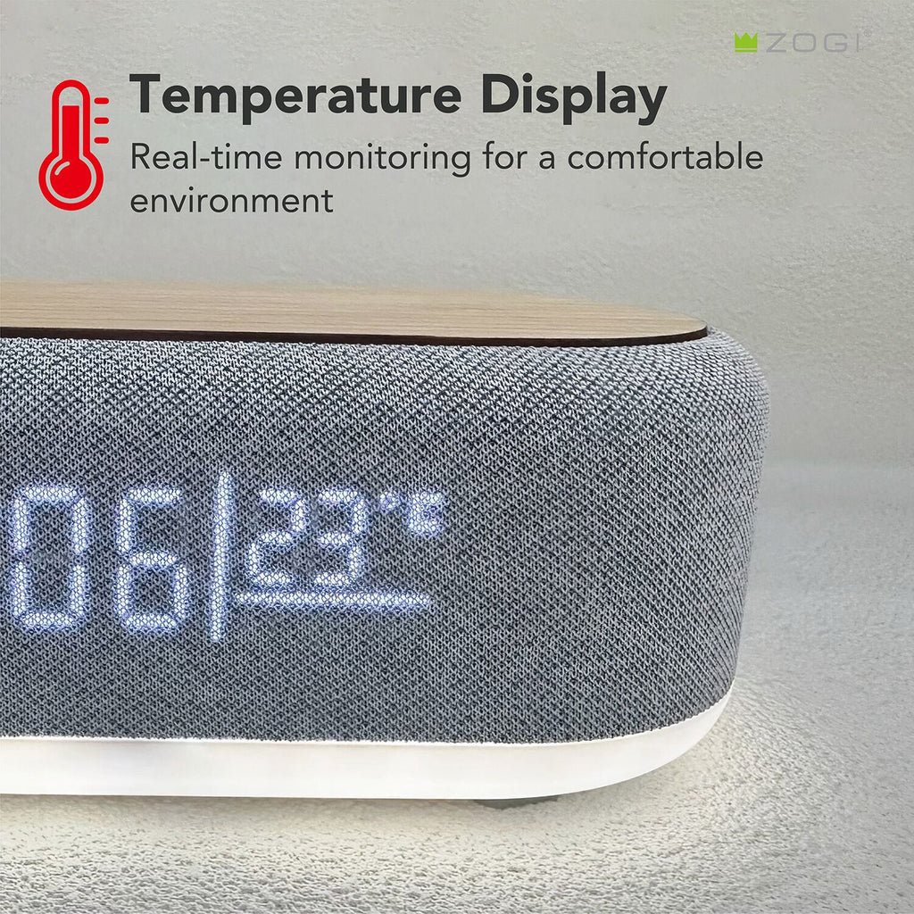 Trending Tech Gadgets 6in 1 5W Music Player Fast Charging Wireless Charger Alarm Clock RGB Night Lamp Music Wireless Speaker