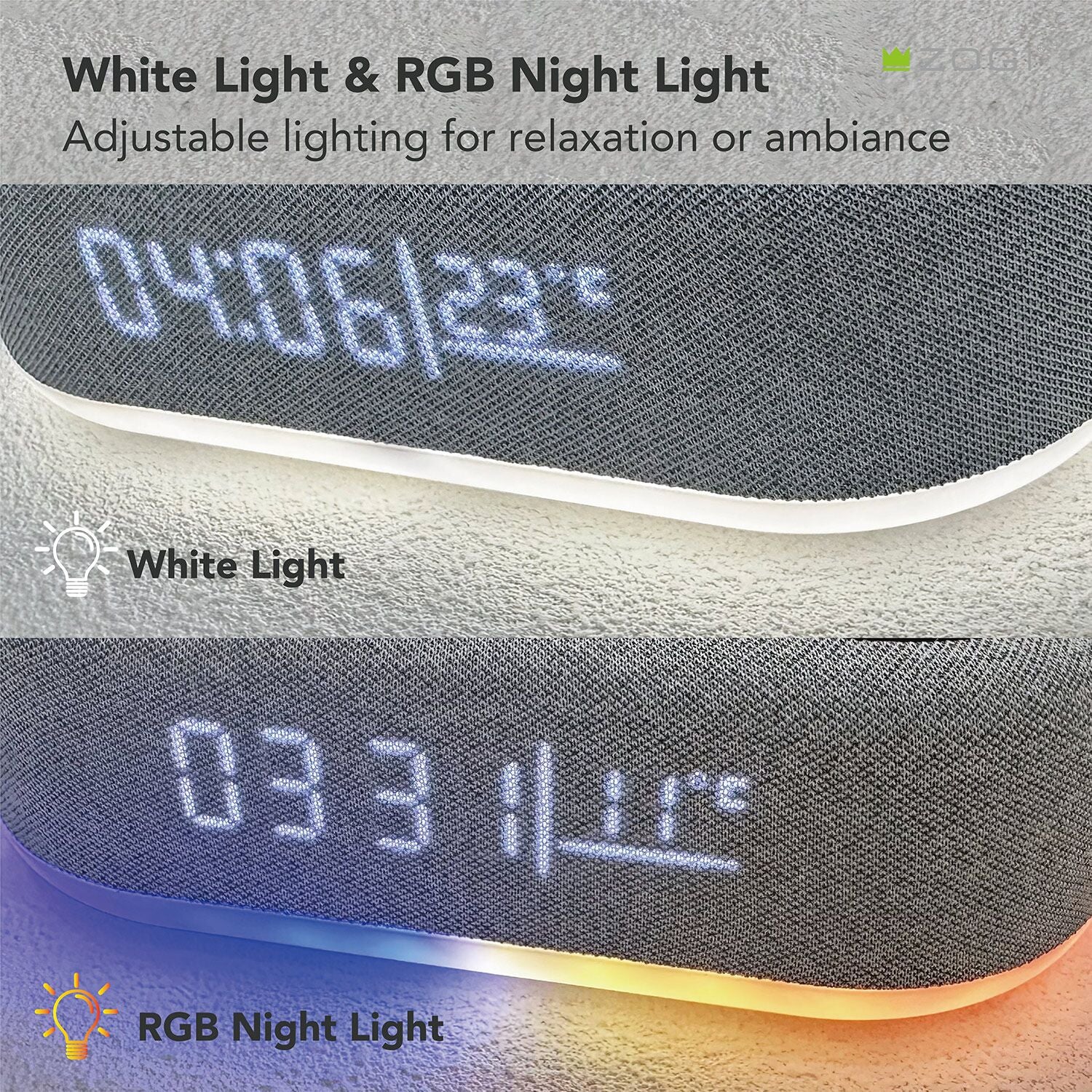 Trending Tech Gadgets 6in 1 5W Music Player Fast Charging Wireless Charger Alarm Clock RGB Night Lamp Music Wireless Speaker