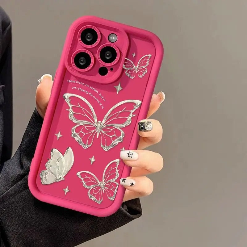 Butterfly silicon cover for phone