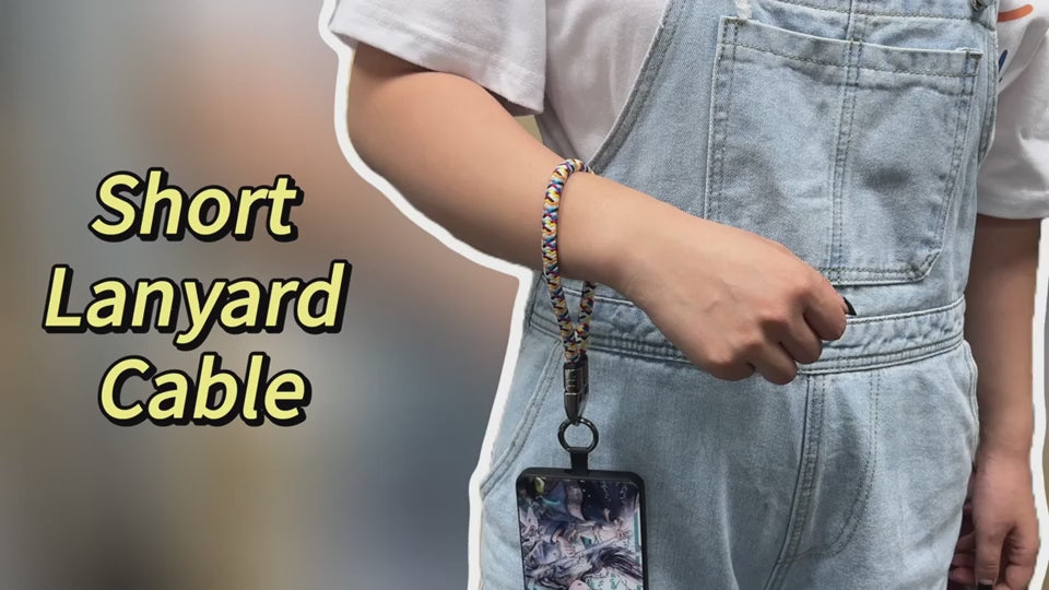 PD 240W Fast Charging Mobile Phone Lanyard Custom Crossbody Mobile Phone Strap Rope Detachable Patch Anti-Lost