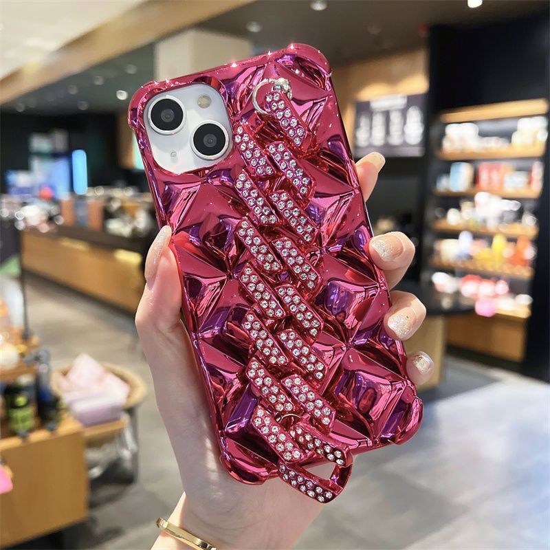 Electroplated diamond grid  IPHONE cover